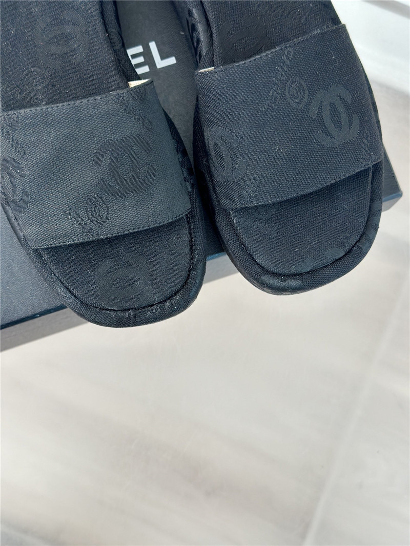 Ch**el platform black women¡¯s slippers