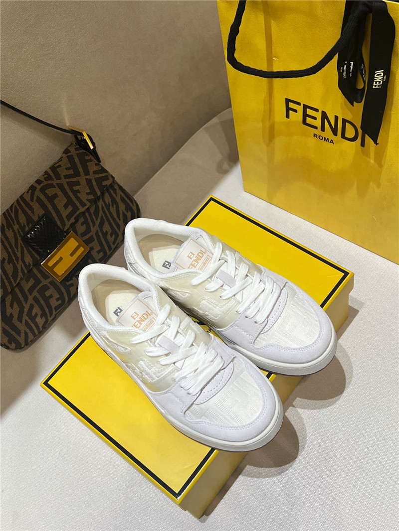 F**di match mesh low-top sneakers