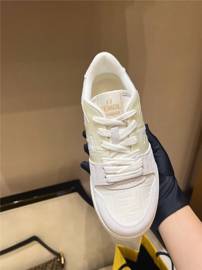 F**di match mesh low-top sneakers