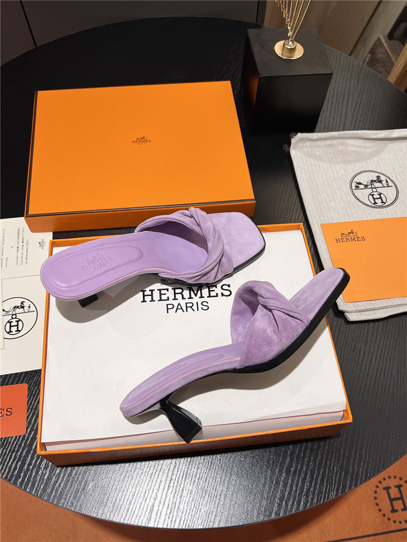 H**me5 purple suede giny 55 sandals