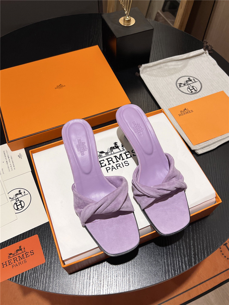 H**me5 purple suede giny 55 sandals