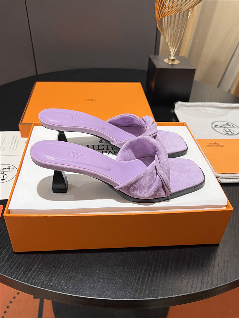 H**me5 purple suede giny 55 sandals
