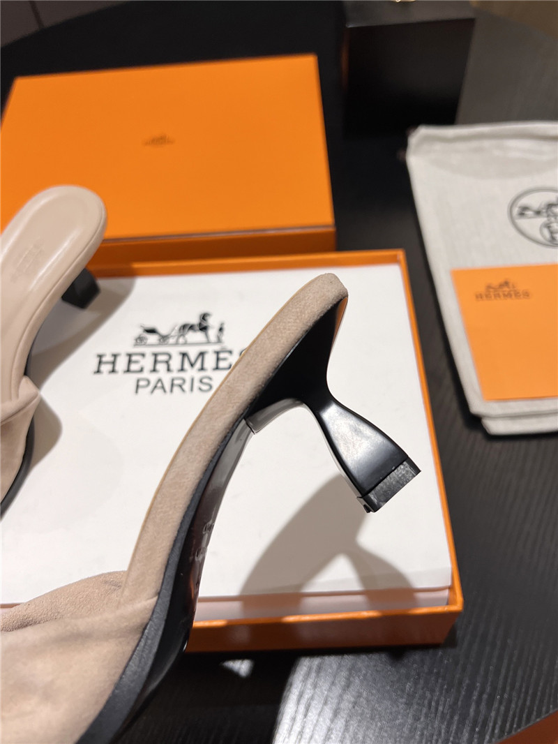 H**me5 beige suede giny 55 sandals