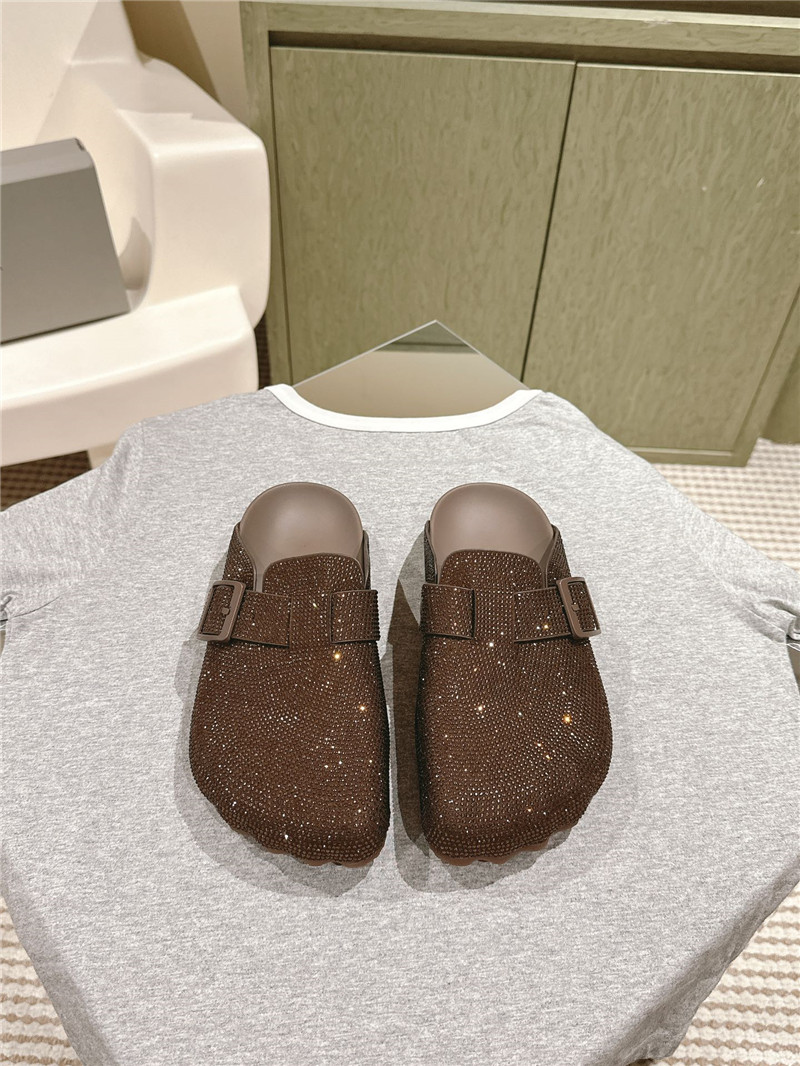 Ba1en*iaga rhinestone slippers women