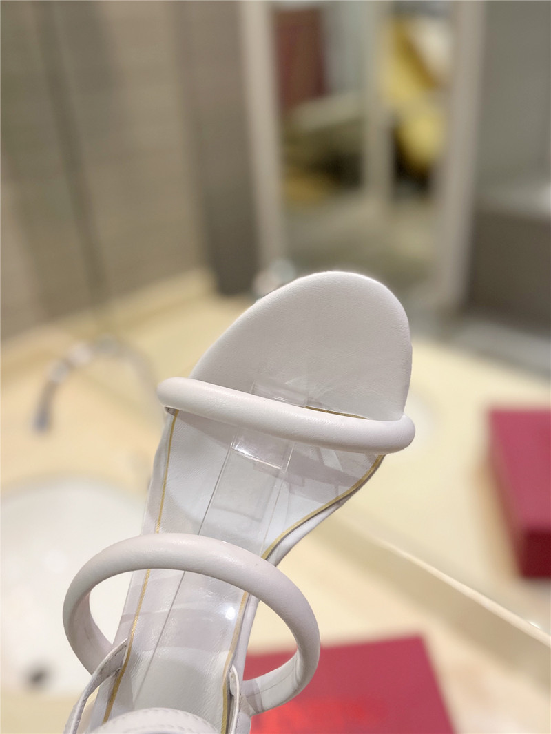 Va1e*ntin0 women’s white heel sandals