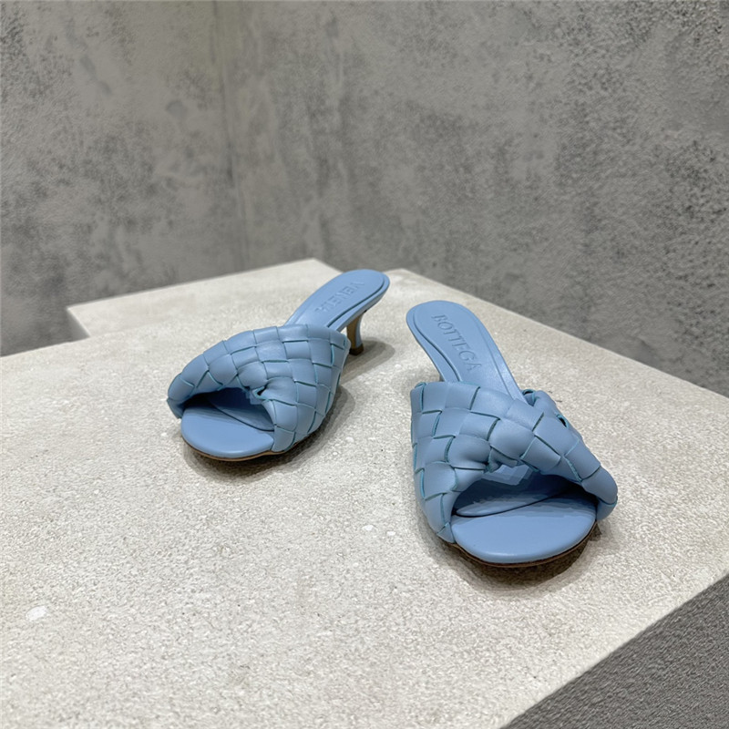 b0tt*ga Ven*ta blink twisted intrecciato leather mules