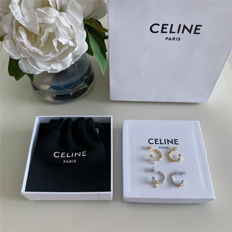 Ce1i*e contrast knotted earrings