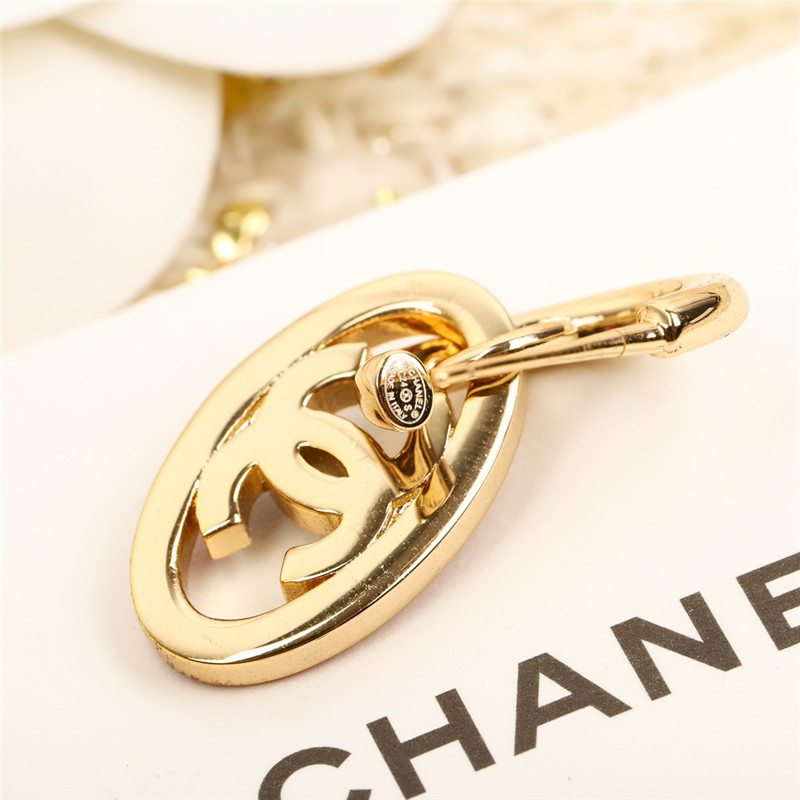 Ch**el oval double c earrings