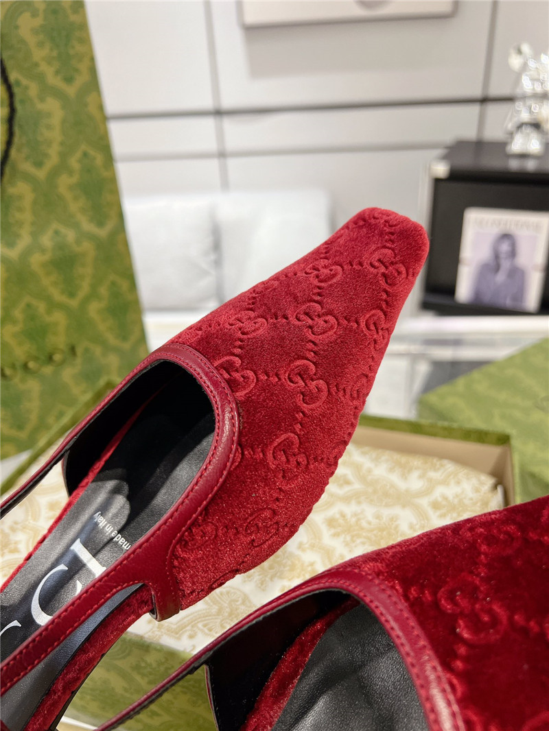 Gvc*1 velvet strappy sandals replica shoes