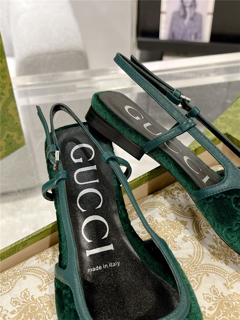 Gvc*1 velvet strappy sandals replica shoes