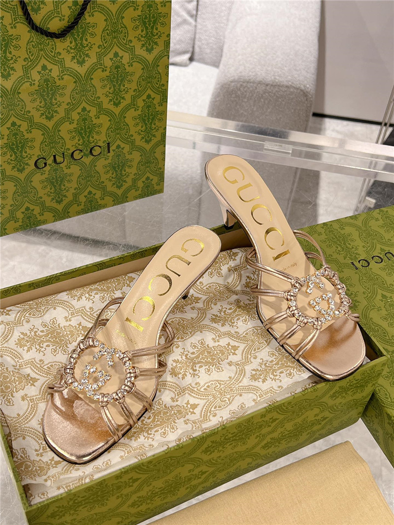 gvc*1 replica shoes crystal D1am0nd embellished high heel sandals