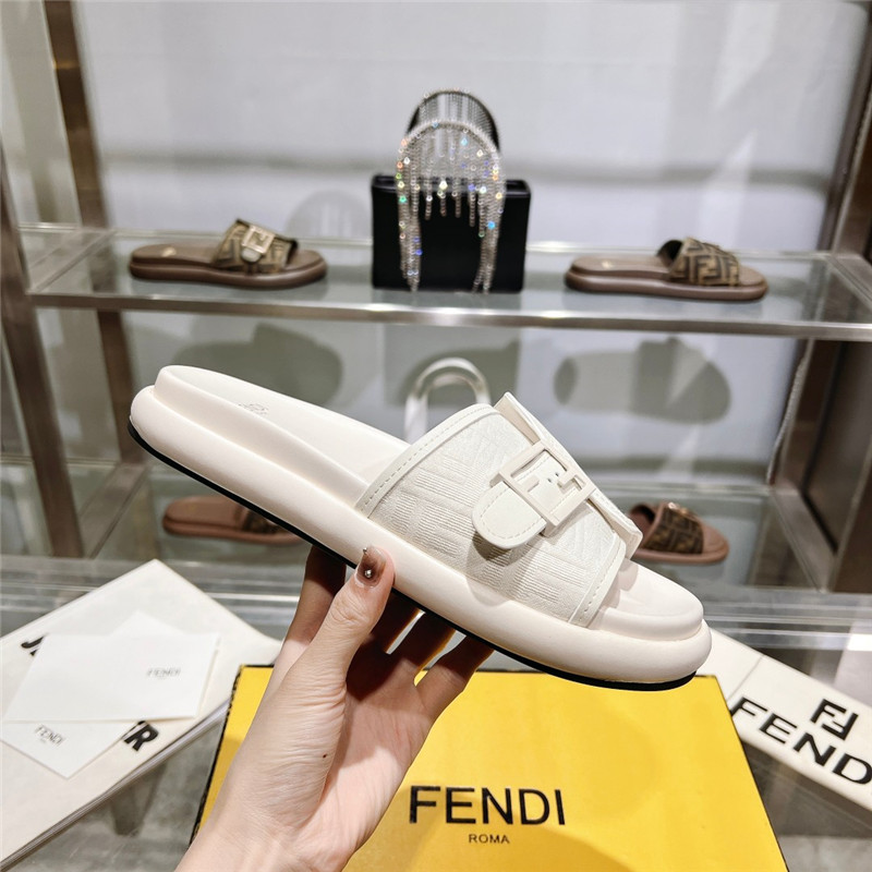 f**di double strap flat slippers Marg*e1a replica shoes