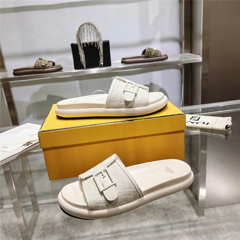 f**di double strap flat slippers Marg*e1a replica shoes