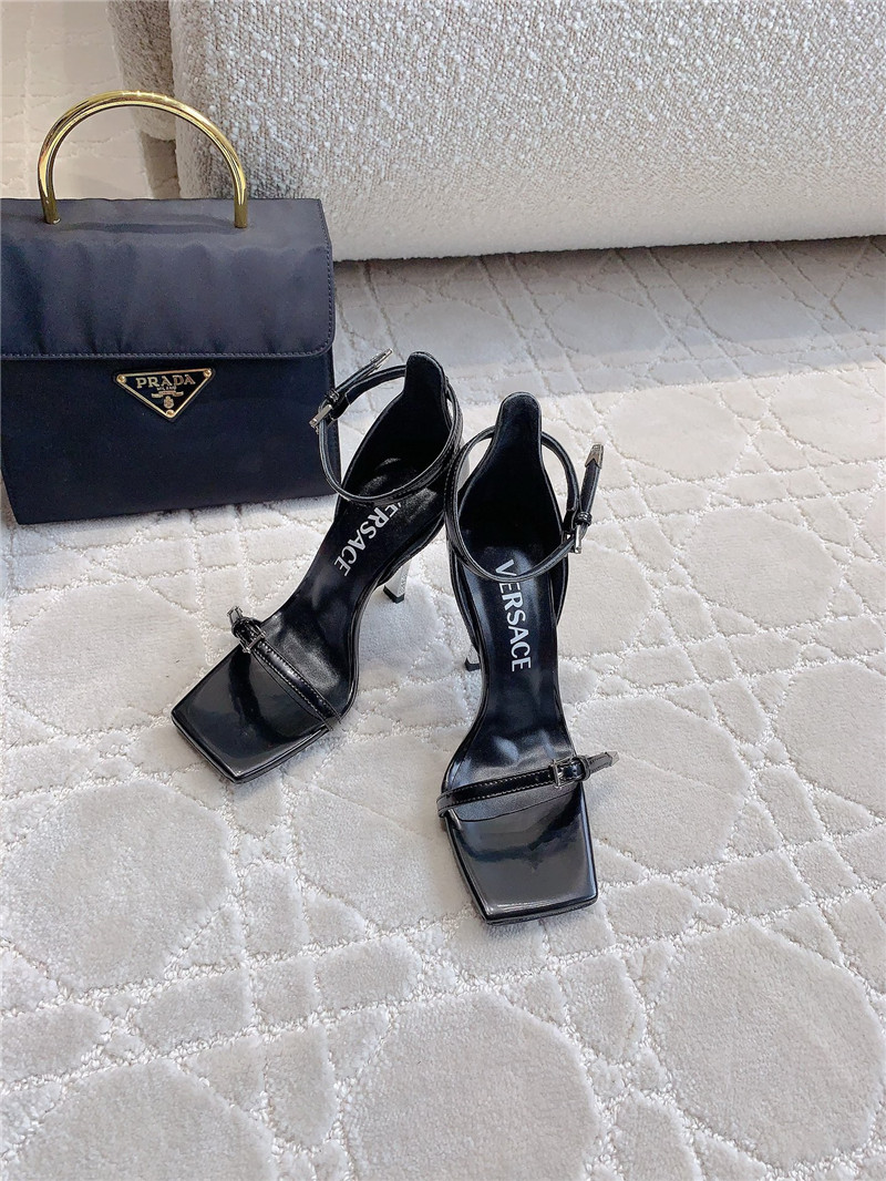 Versace square toe high heel sandals best replica shoes website