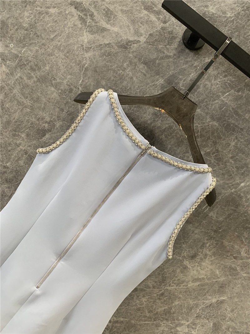 Miu Miu Light Blue Sleeveless Mini Dress