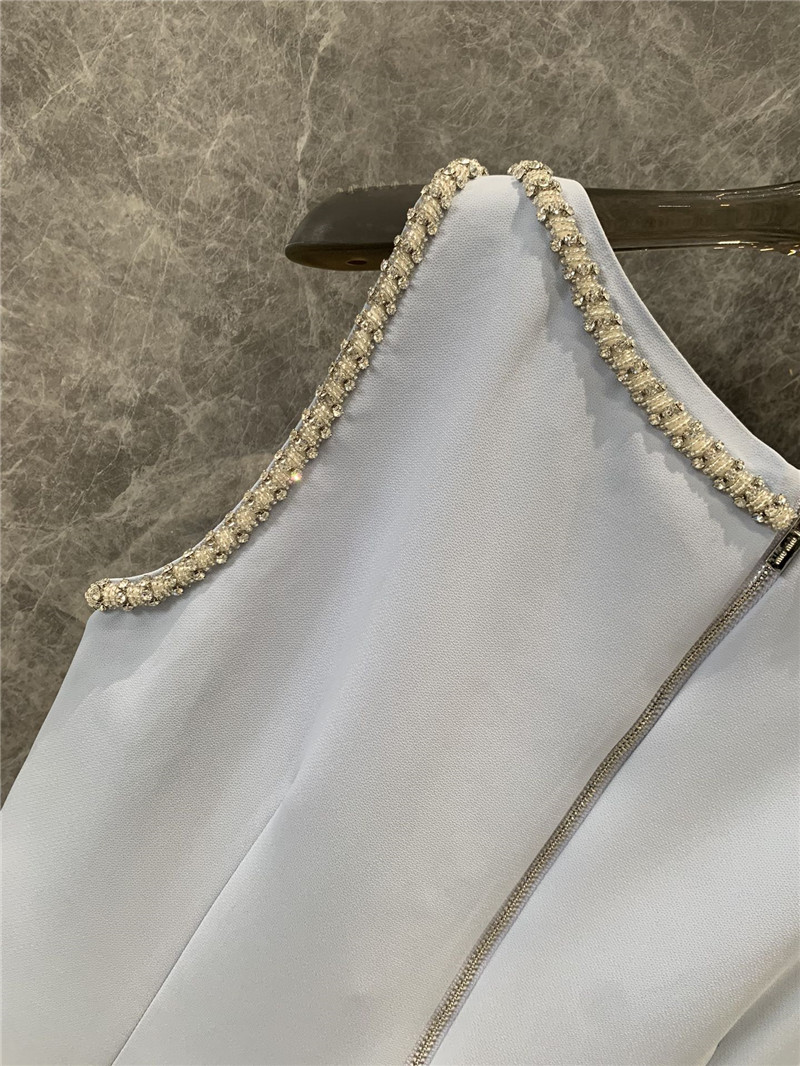 Miu Miu Light Blue Sleeveless Mini Dress