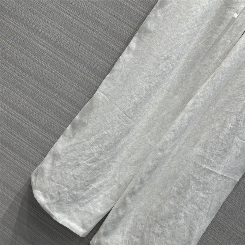 The R0w cotton and linen straight wide-leg pants replica clothing