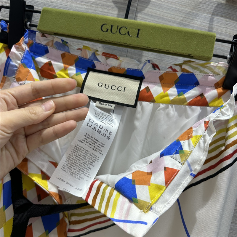 Gvc*1 patchwork printed silk trousers replica d&g clothing