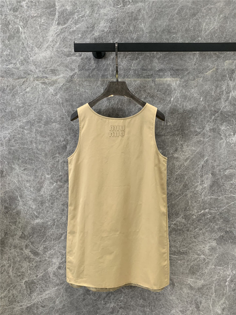 M1um1u workwear pocket vest dress replica clothing sites