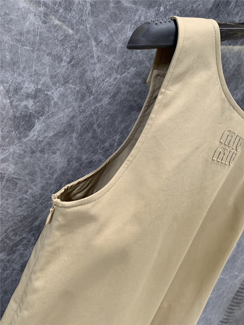 M1um1u workwear pocket vest dress replica clothing sites