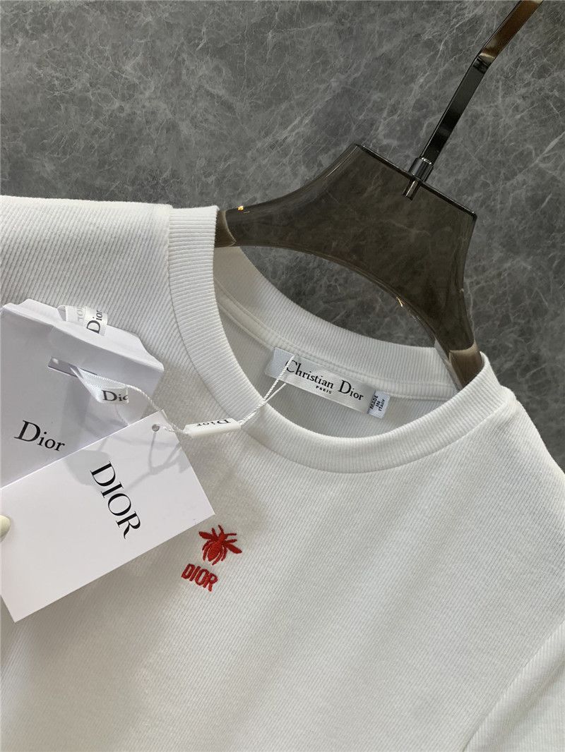 D10r embroidered round neck short-sleeved t-shirt replicas clothes