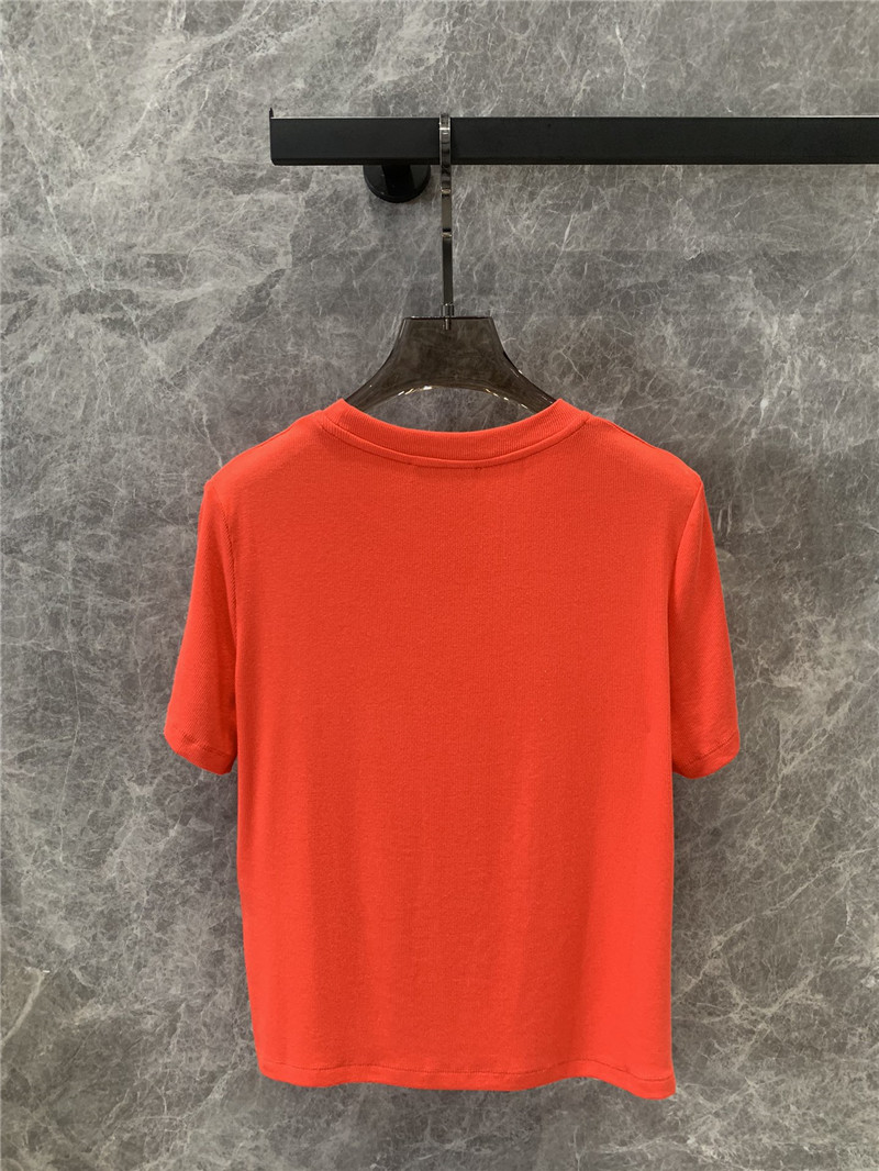 D10r embroidered round neck short-sleeved t-shirt replicas clothes