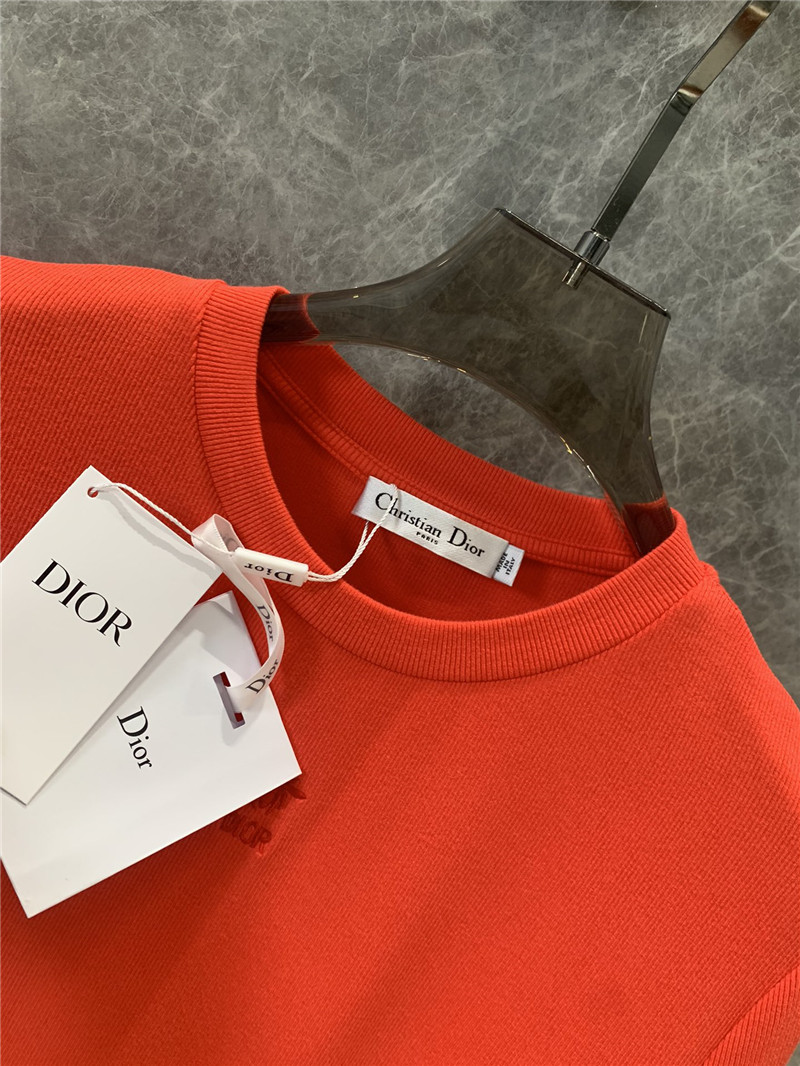 D10r embroidered round neck short-sleeved t-shirt replicas clothes