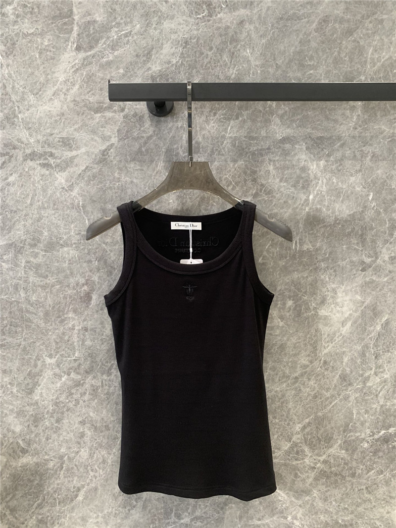 D10r cd bee embroidery casual small vest replicas clothes
