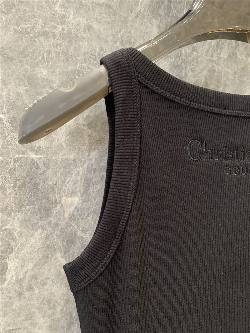 D10r cd bee embroidery casual small vest replicas clothes