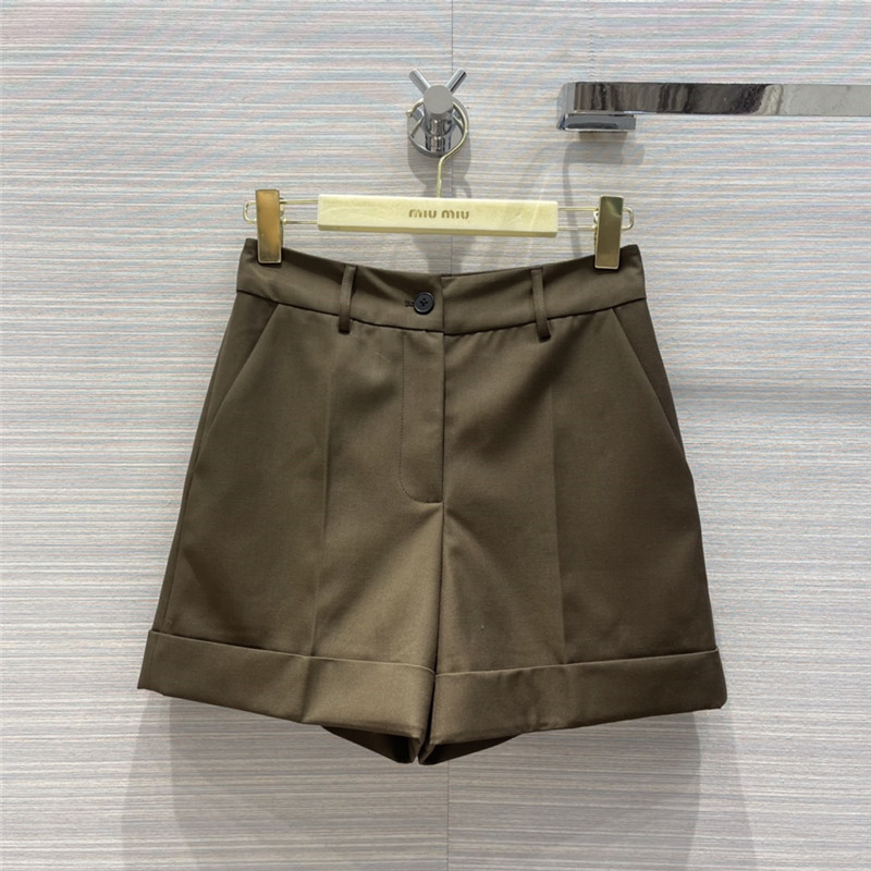 M1um1u hot style straight shorts cheap replica designer clothes