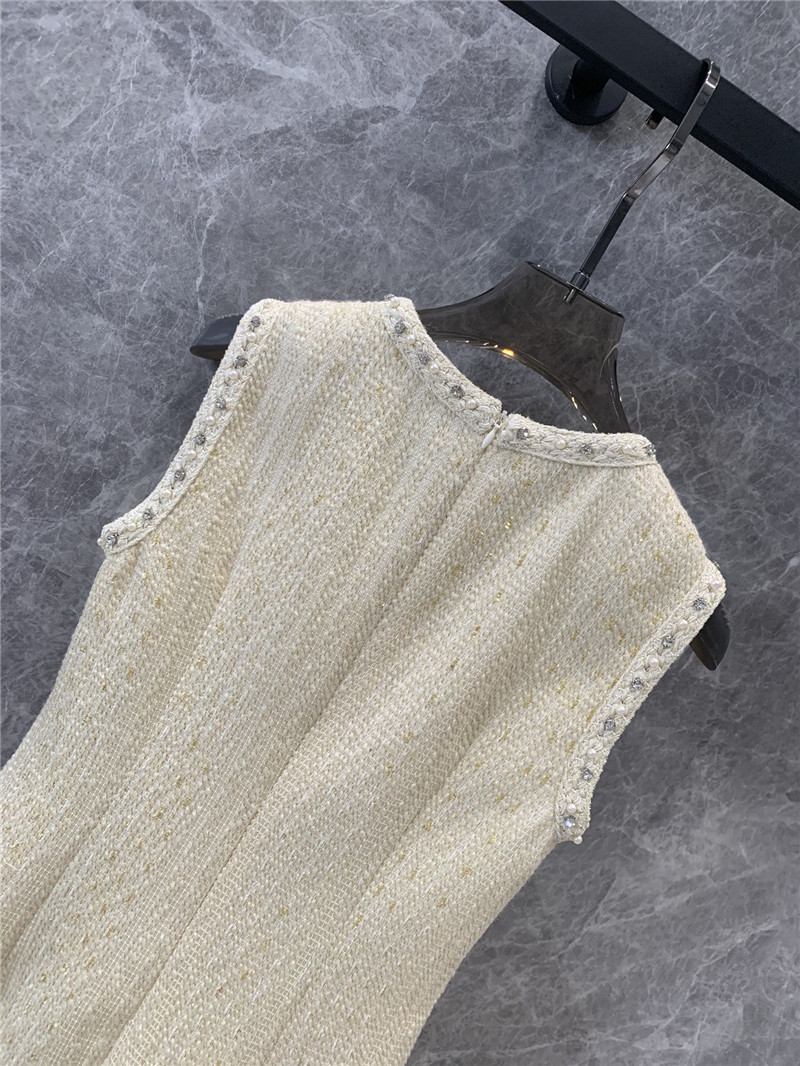 Ch**el woolen sleeveless vest dress replica clothes