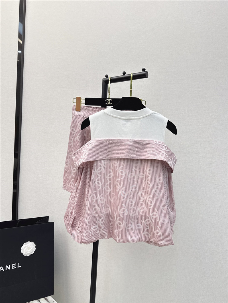 Ch**el new logo print suit replica clothing sites