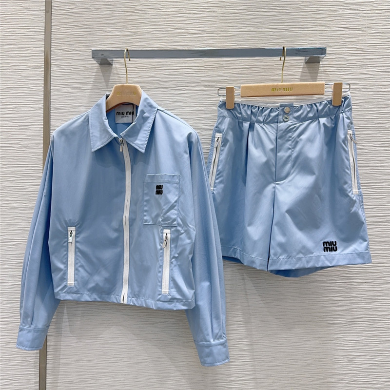 M1um1u preppy tech suit replica d&g clothing