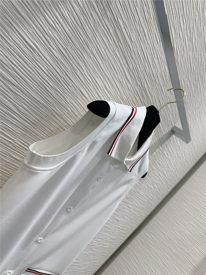 THOM BROWNE sleeveless vest polo skirt replica clothing