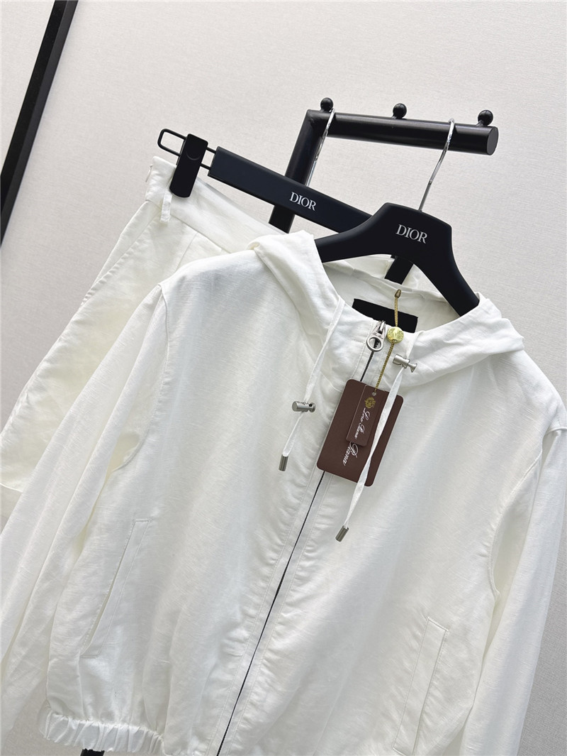 L0r0 P1ana hooded jacket + shorts set replica clothing sites