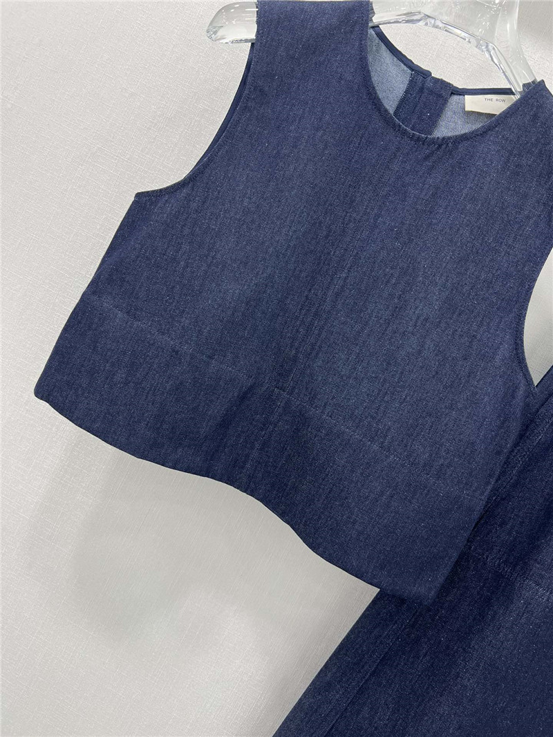 The R0w original color denim vest suit replicas clothes