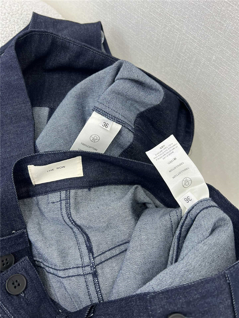 The R0w original color denim vest suit replicas clothes