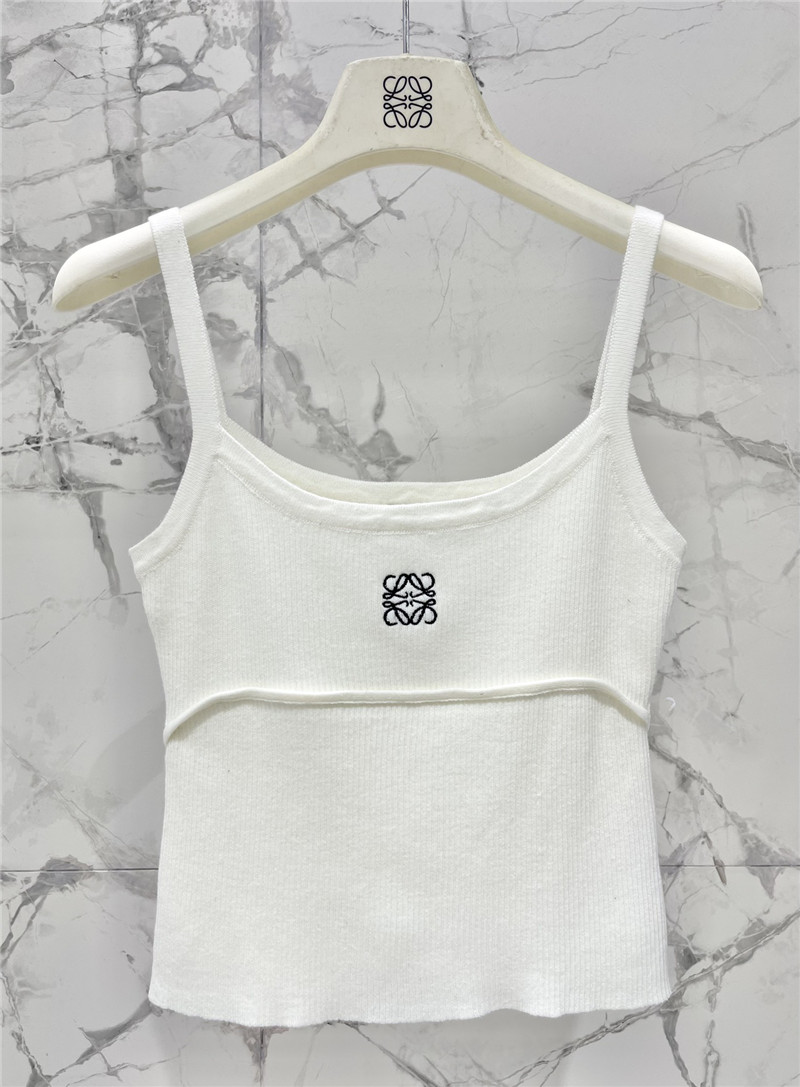 L0ew* embroidered logo camisole replicas clothes