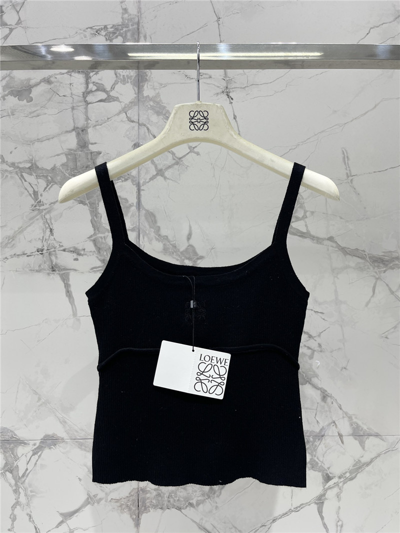 L0ew* embroidered logo camisole replicas clothes