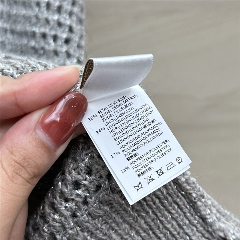 BC sparkling sequined linen knit top replica clothes
