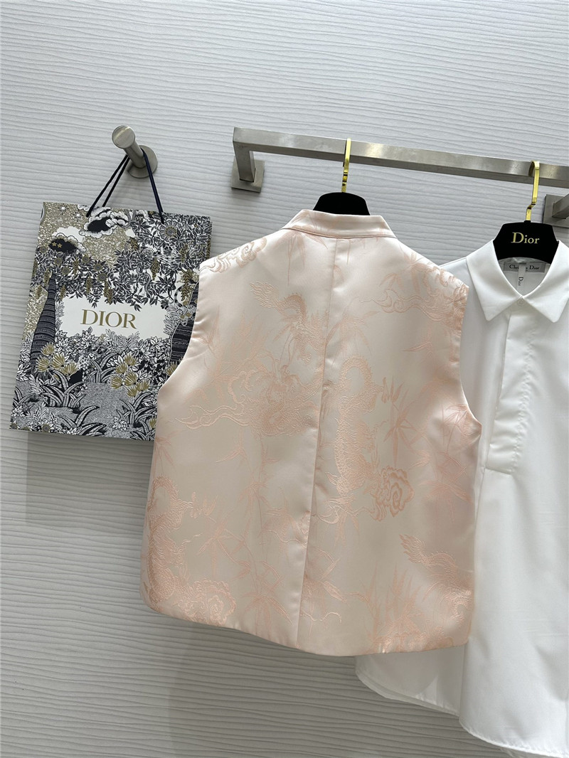 D10r single breasted buttoned waistcoat replica clothes