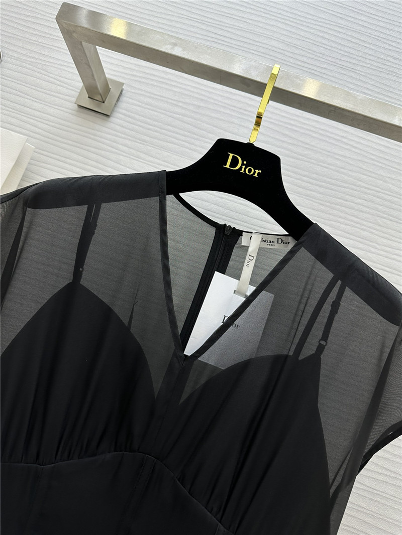 D10r tencel gauze little black dress replica designer clothes
