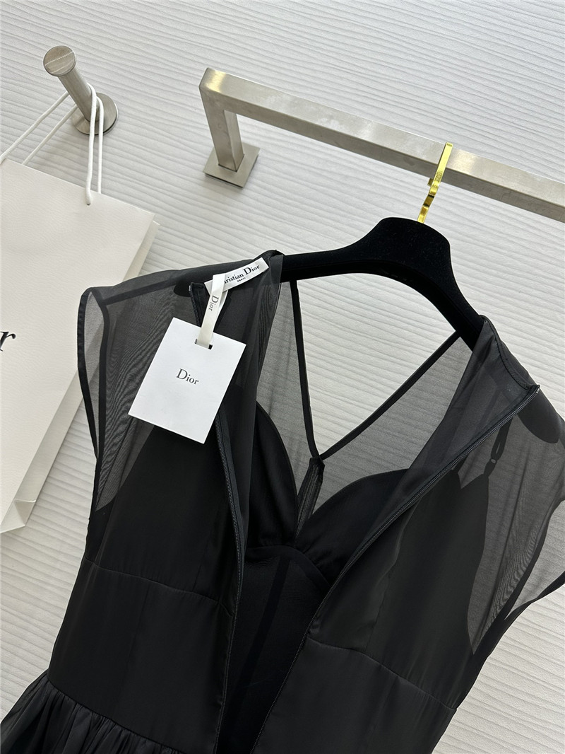 D10r tencel gauze little black dress replica designer clothes