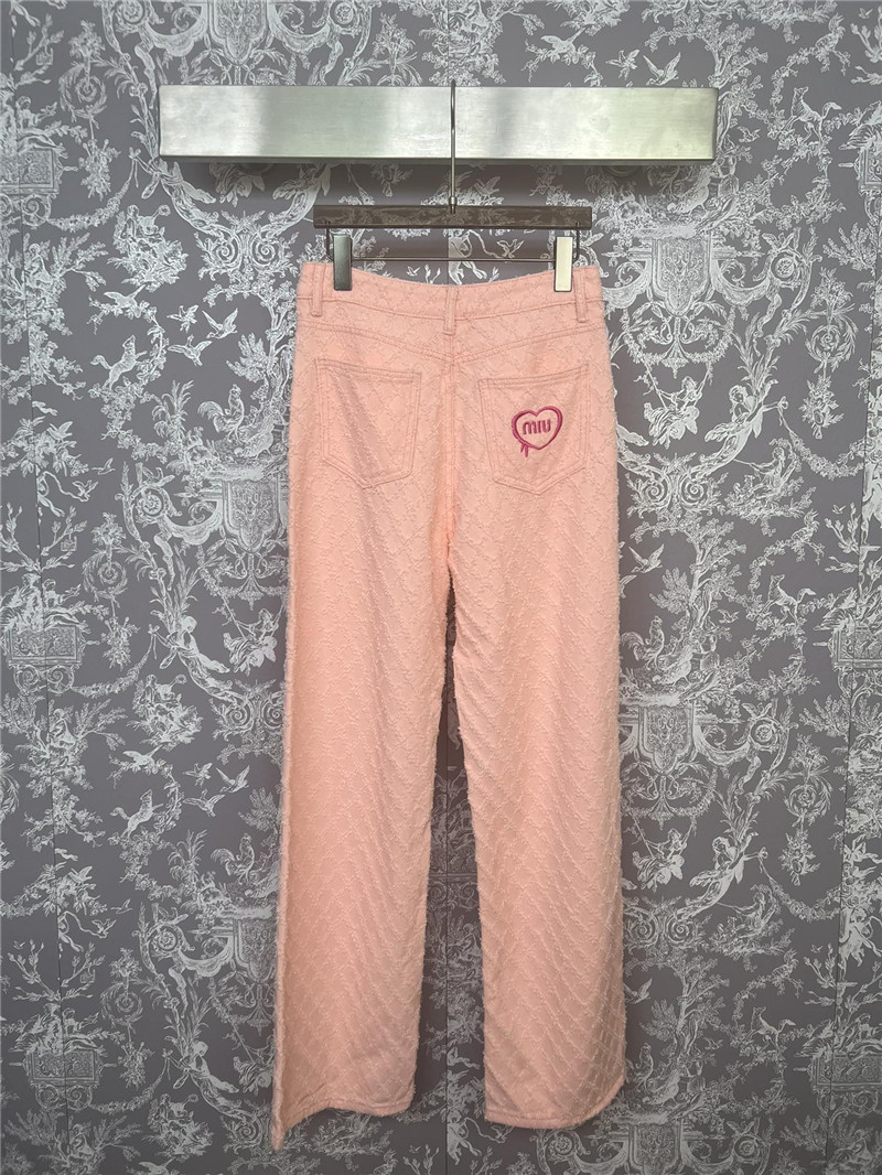 M1um1u new jacquard jeans cheap replica designer clothes