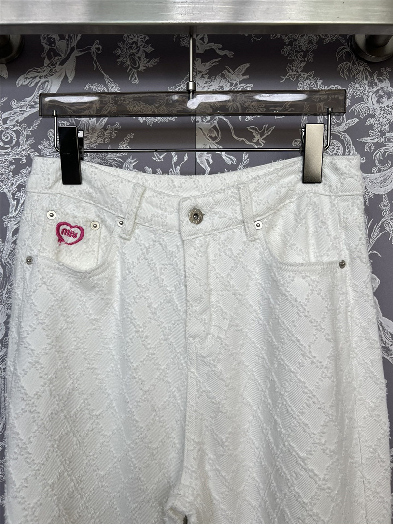 M1um1u new jacquard jeans cheap replica designer clothes
