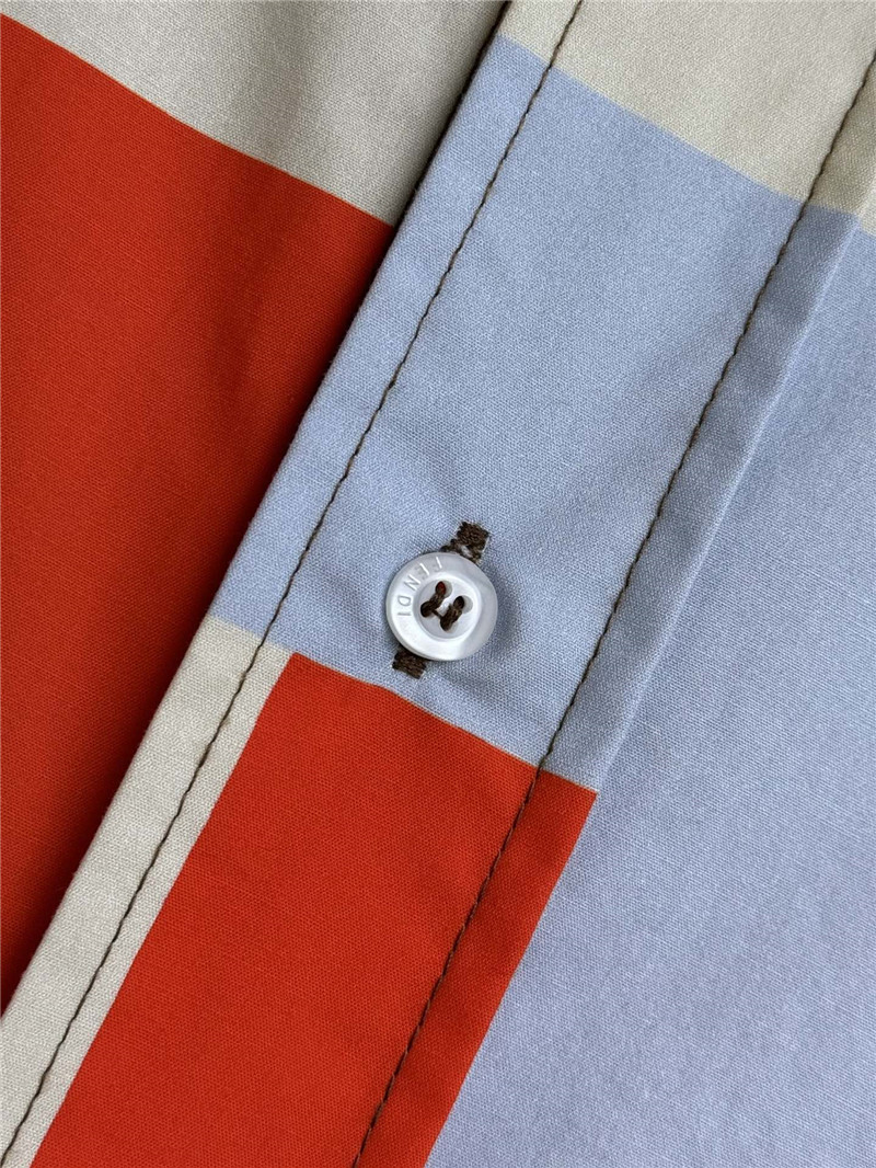 F**di colorblock shirt dress replica designer clothes