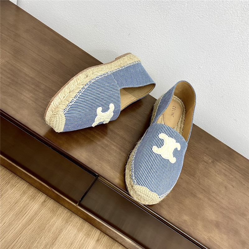 Ce1i*e les espadrilles in oshkosh canvas off-white/navy