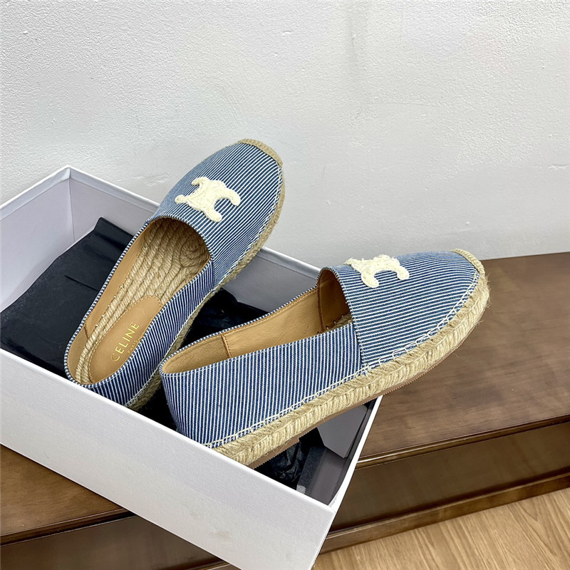 Ce1i*e les espadrilles in oshkosh canvas off-white/navy
