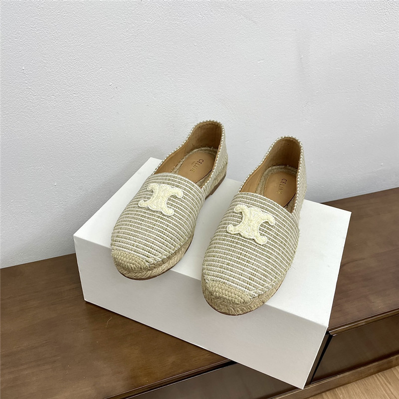 Ce1i*e les triomphe signature canvas espadrille in ecru