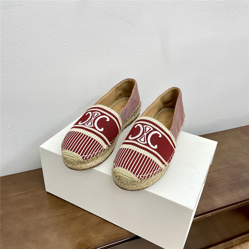 Ce1i*e les espadrilles in triomphe jacquard canvas rust